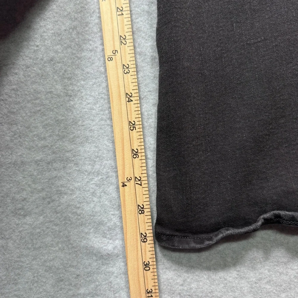 American Eagle Womens High Rise Super Flare Jeans Black Button Fly Size 4 28x30